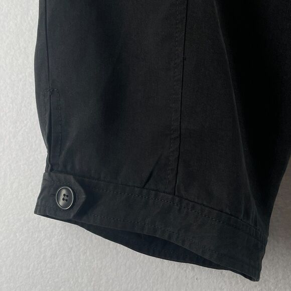 EILEEN FISHER Pants 3X Plus Tencel Twill Tapered Ankle Button Cuff Utility Black - Picture 10 of 16